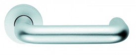 Eurospec Budget Door Handles 19mm Lever on Rose Satin Aluminium 11.68