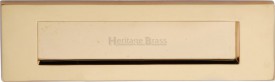 Letter Plate Marcus V850 254mm x 79mm Polished Brass 25.66