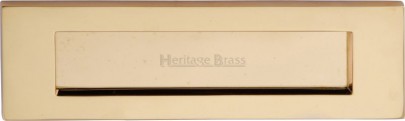 Letter Plate Marcus V850 254mm x 79mm Polished Brass