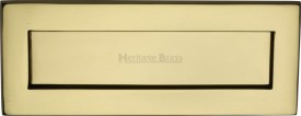 Letter Plate Marcus V850 254.101 254mm x 102mm Polished Brass 31.45