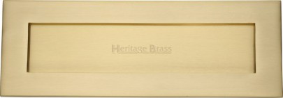 Letter Plate Marcus V850 356mm x 127mm Satin Brass