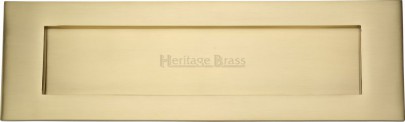 Letter Plate Marcus V850 411mm x 125mm Satin Brass