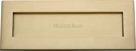 Letter Plate Marcus V850 254.101 254mm x 102mm Satin Brass 43.40