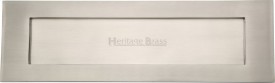 Letter Plate Marcus V850 411mm x 125mm Satin Nickel 168.26