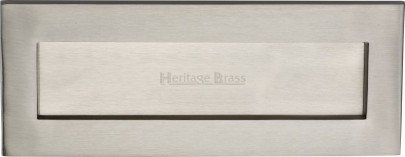 Letter Plate Marcus V850 254.101 254mm x 102mm Satin Nickel