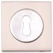 Fortessa Lever Key Escutcheons Square Rose SNP/CP Per Pair