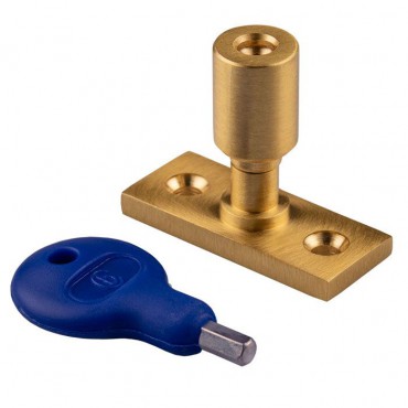 Locking Casement Stay Pin Satin Brass WF17SB