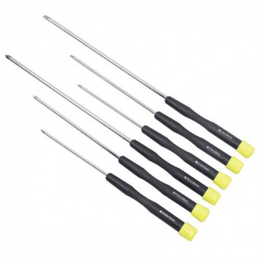 Long Precision Screwdriver Set 6 Piece BlueSpot 12603