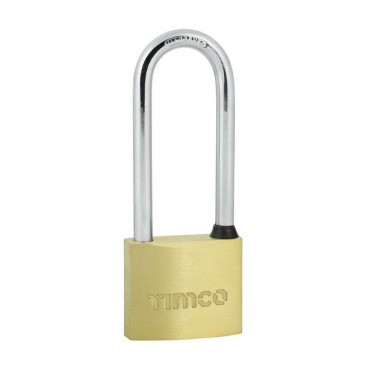 Long Shackle Brass Padlock 40mm Timco P40L