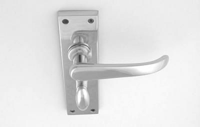 Carlisle Brass Door Handles M30WCCP Victorian Bathroom Lock Polished Chrome
