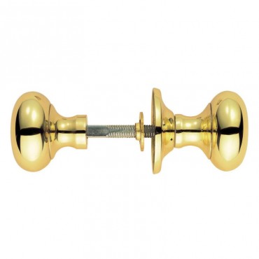 Carlisle Brass Mushroom Rim Knobs M35RS Polished Brass