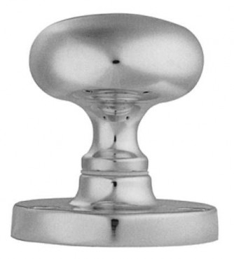 Carlisle Brass Mushroom Mortice Knobs M35SCP Satin Chrome