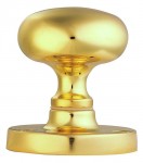 Carlisle Brass Mushroom Mortice Knobs M35 Polished Brass 35.43