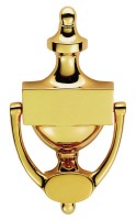 Carlisle Brass Urn Door Knocker M38B 196mm Polished Brass 25.40