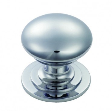 Victorian Cupboard Knob M47DCP 42mm Polished Chrome