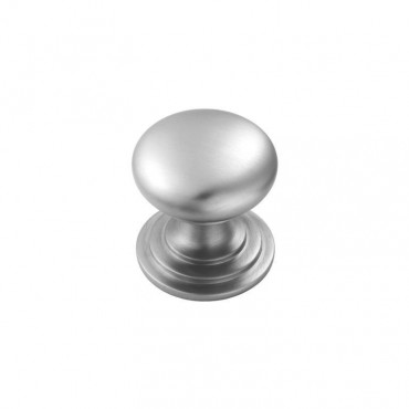 Victorian Cupboard Knob M47DSC 42mm Satin Chrome