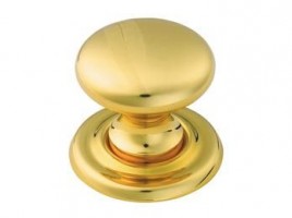 Victorian Cupboard Knob M47A 25mm Polished Brass 4.08