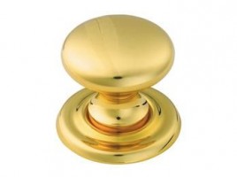 Victorian Cupboard Knob M47E 51mm Polished Brass 17.28