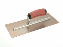 Marshalltown Plastering Trowel Pre Worn Gold Stainless Steel Durasoft Handle MPB7GSD 12" x 5" 89.86