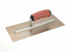 Marshalltown Plastering Trowel Pre Worn Gold Stainless Steel Durasoft Handle MPB7GSD 12" x 5" 87.24