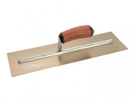 Marshalltown Plastering Trowel Pre Worn Gold Stainless Steel Durasoft Handle MPB165GSD 16" x 5" 104.20