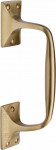 Heritage Brass Offset Pull Handle V1150.202SB 202mm Satin Brass 40.88
