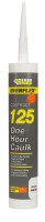 Paintable Caulk 125 One Hour White C3 1.92