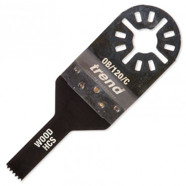 Trend OB/120/C Oscillating Tool Blade 9.5mm Detail for Wood HCS