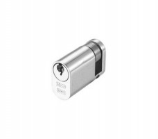 Vier Oval Single Cylinder 45mm 5 pin Satin Chrome 11.46