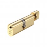 Vier Oval Cylinder & Turn 70mm 5 pin Polished Brass 17.45
