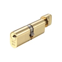 Vier Oval Cylinder & Turn 70mm 5 pin Polished Brass 17.45