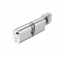 Vier Oval Cylinder & Turn 70mm 5 pin Satin Chrome £15.77