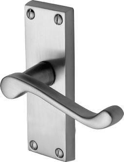 Marcus PR610-SC Malvern Lever Latch Door Handles Satin Chrome