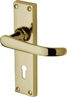 Marcus  PR900-PB Avon Lever Lock Door Handles Polished Brass 20.62