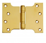 Parliament Hinges Button Tipped XL972 4\" x 3\" x 5\" PVD Brass PAIR 33.97