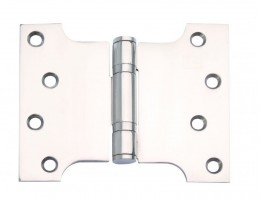 Parliament Hinges Button Tipped 4" x 3" x 5" Polished Stainless Steel Per Pair 24.88