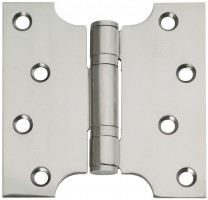 Parliament Hinges Button Tipped XL975 4" x 2" x 4" Polished Stainless Steel Per Pair 24.74