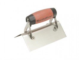 Plastering Corner Trowel External Rounded Stainless Steel Durasoft Handle Marshalltown 68SSD 29.75