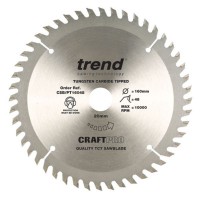 Trend Circular Saw Blade CSB/PT16048 CraftPro TCT 160mm 48T 20mm 30.06