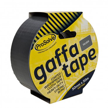 ProSolve Waterproof Gaffa Tape 50Mtr x 50mm Silver