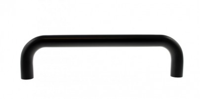 Pull Handle D Type Bolt Fix 300mm x 19mm Matt Black