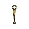 200mm Pull Handle to Match Locking Gate Lock Polished Brass 20.93