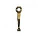200mm Pull Handle to Match Locking Gate Lock Polished Brass