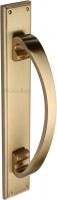 Heritage Brass Pull Handle on Plate V1162-SB 460mm x 76mm Satin Brass 193.34