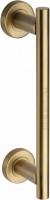 Heritage Brass Pull Handle with Roses V2057-SB 280mm Satin Brass 67.12