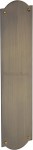 Heritage Brass Shaped Finger Plate 305mm x 77mm S640-AT Antique Brass 16.66