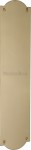 Heritage Brass Shaped Finger Plate 305mm x 77mm S640-PB Polished Brass 14.26