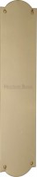 Heritage Brass Shaped Finger Plate 305mm x 77mm S640-PB Polished Brass 14.26