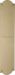 Heritage Brass Shaped Finger Plate 305mm x 77mm S640-PB Polished Brass