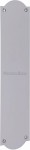 Heritage Brass Shaped Finger Plate 305mm x 77mm S640-PC Polished Chrome 14.86